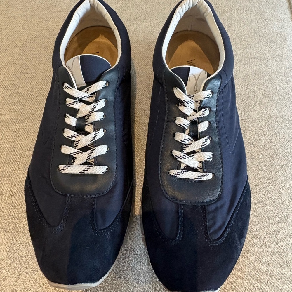 Vaneli Fionn Navy and White Sneakers